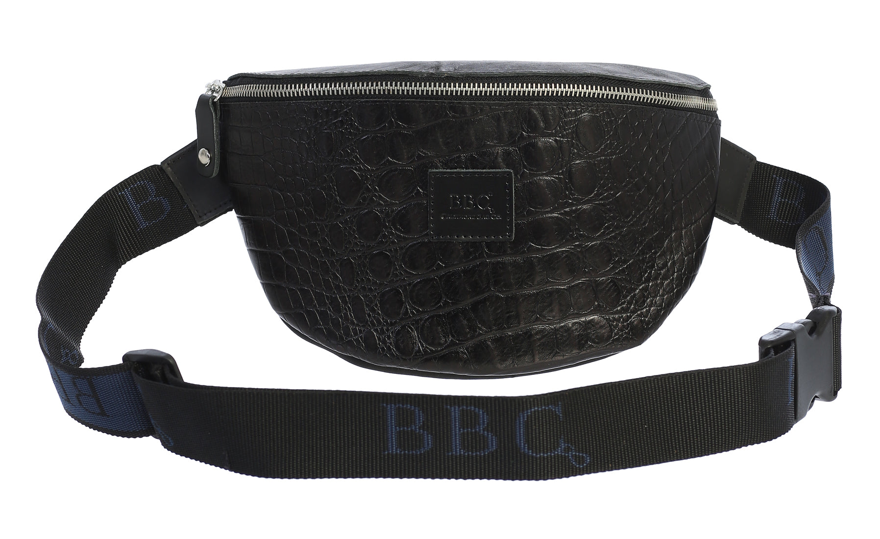 Crocodile Print Unisex Genuine Leather Fanny Pack, Crossbody Bag, & Belt Bag