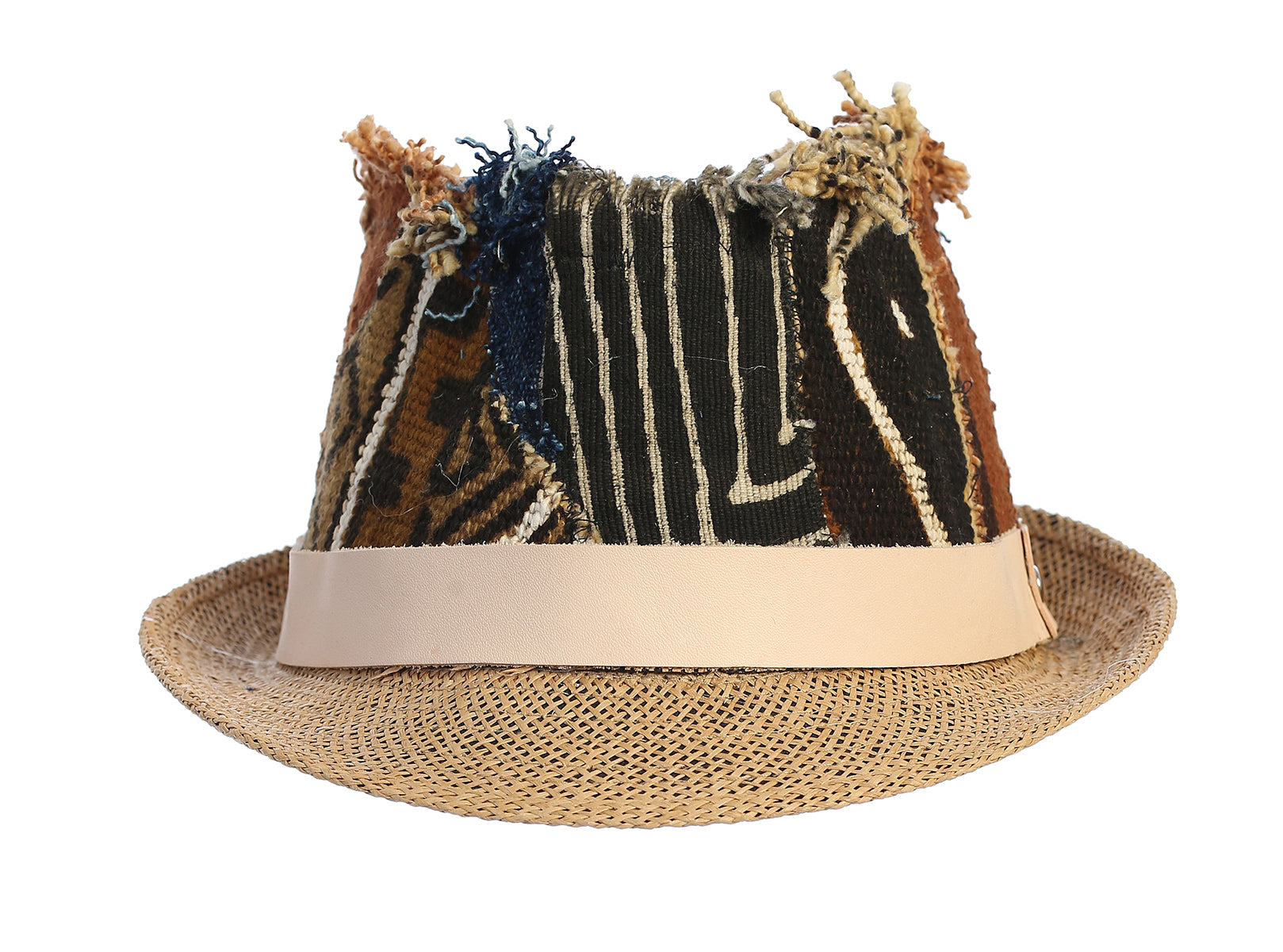 One of a Kind Fedora Mudcloth Patchwork Hat
