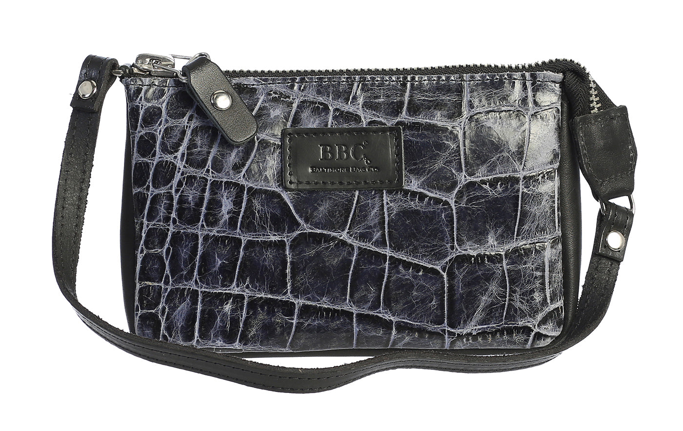 Croc Embossed Mini Shoulder Bag