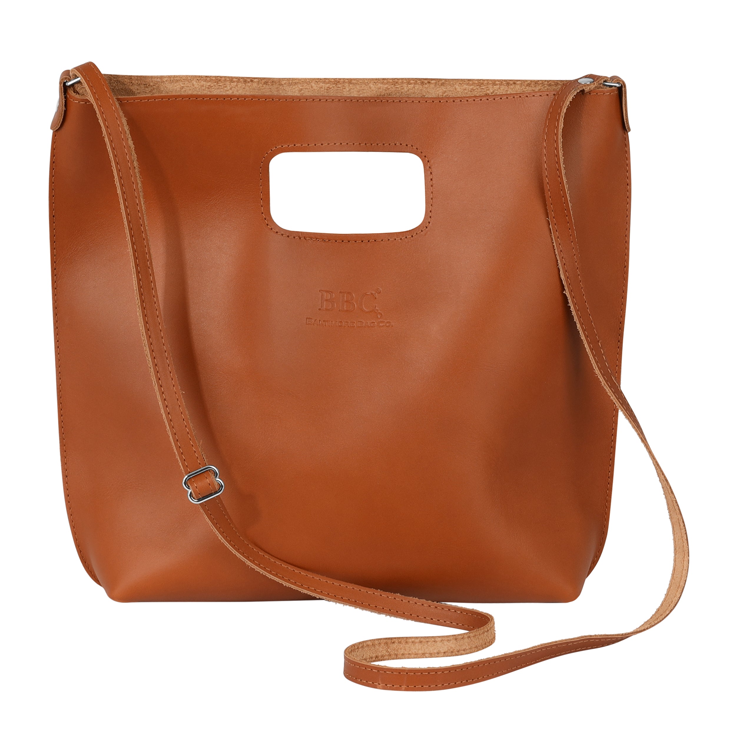 BBC Cut-Out Handle Tote Bag w Strap