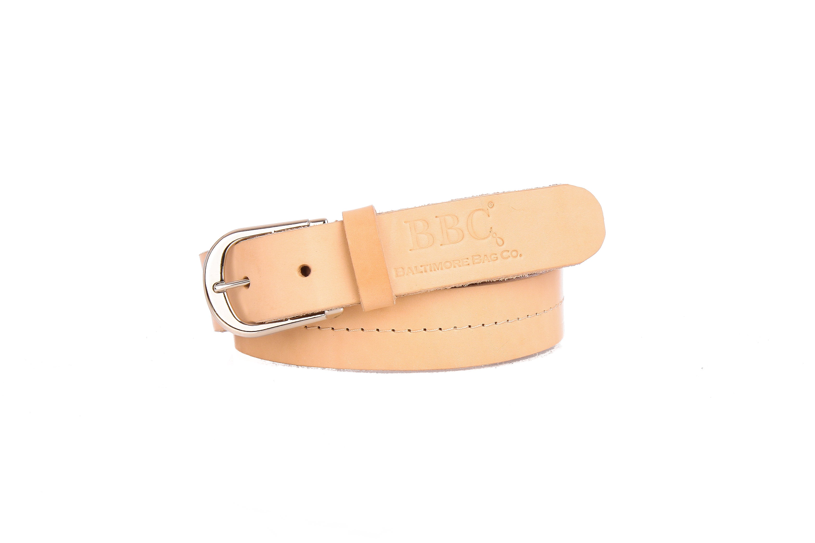 Belt with fine monte Carlo Chrome dyed Full Grain Leather