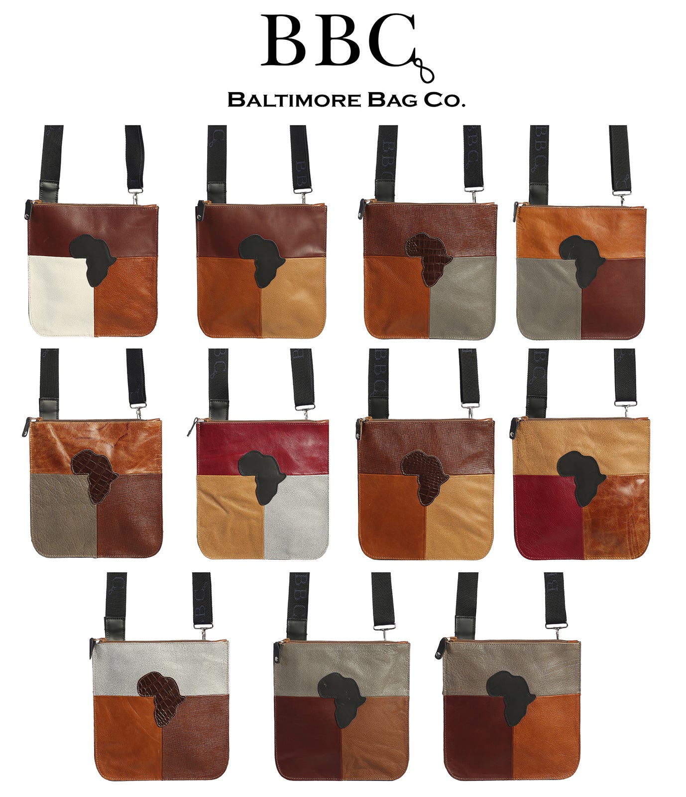 BBC Africa Map Unisex Crossbody Bag