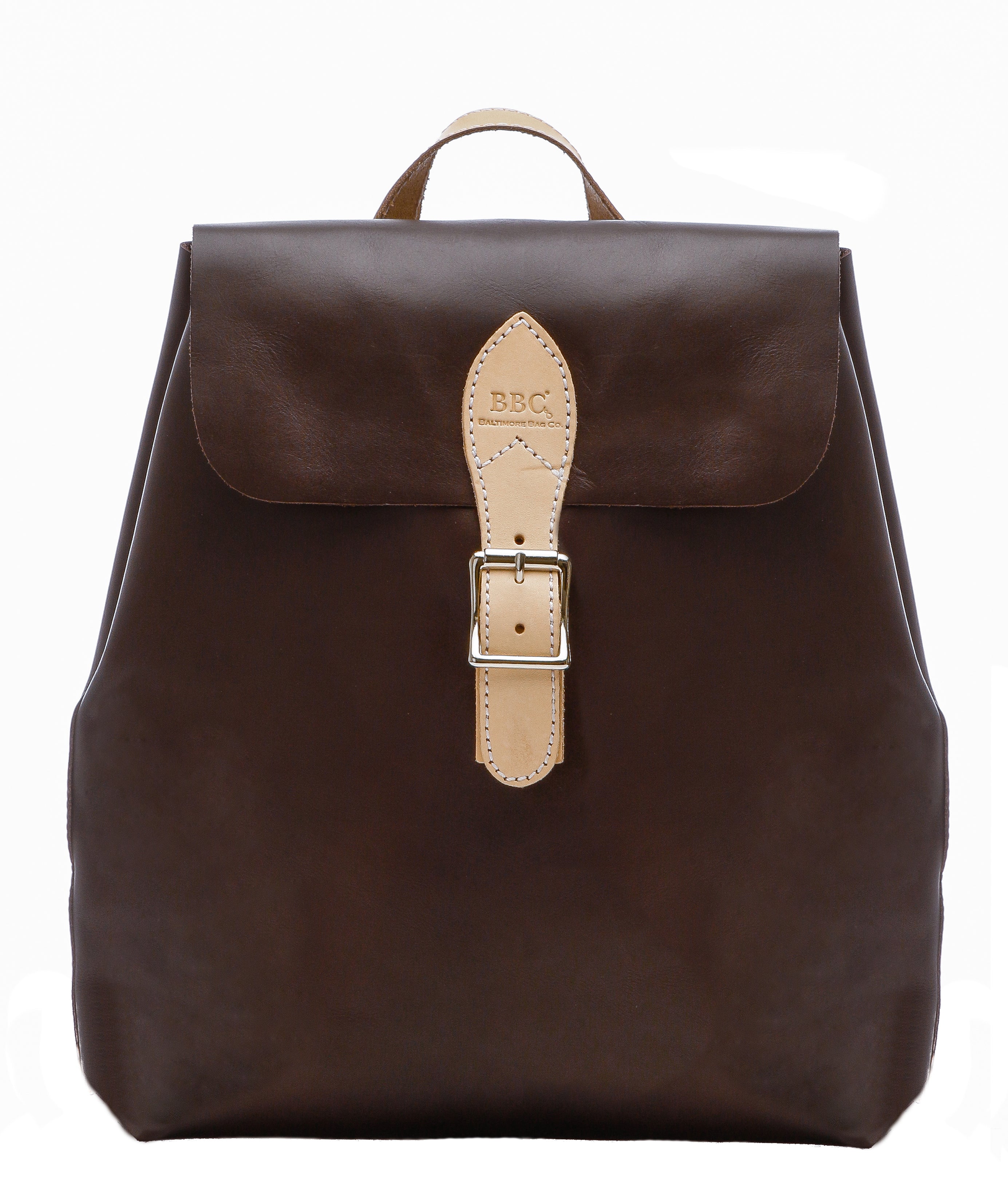 Snap Sides Genuine Full Grain Vegetable Leather Backpack