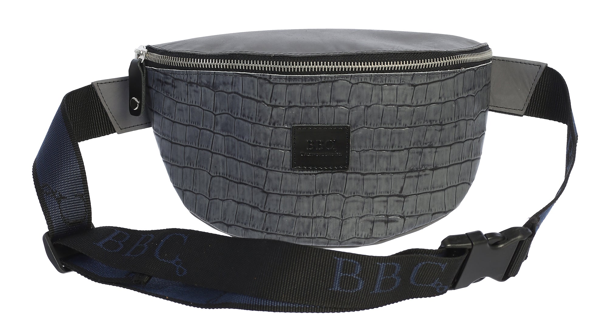 Crocodile Print Unisex Genuine Leather Fanny Pack, Crossbody Bag, & Belt Bag