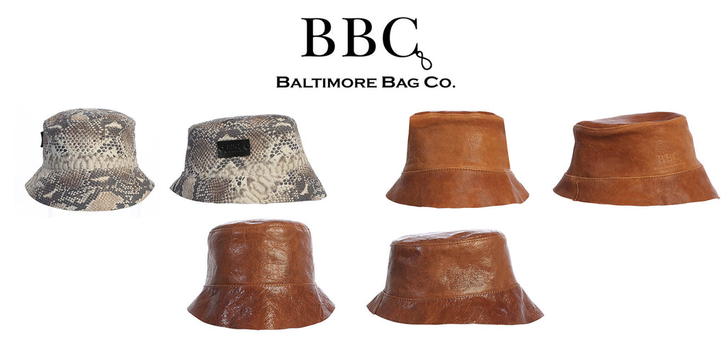 Genuine Leather Bucket Hats