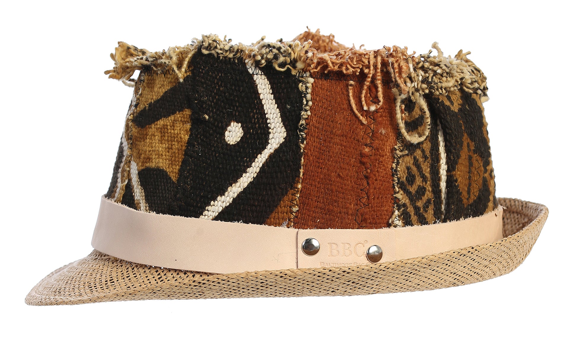 One of a Kind Fedora Mudcloth Patchwork Hat
