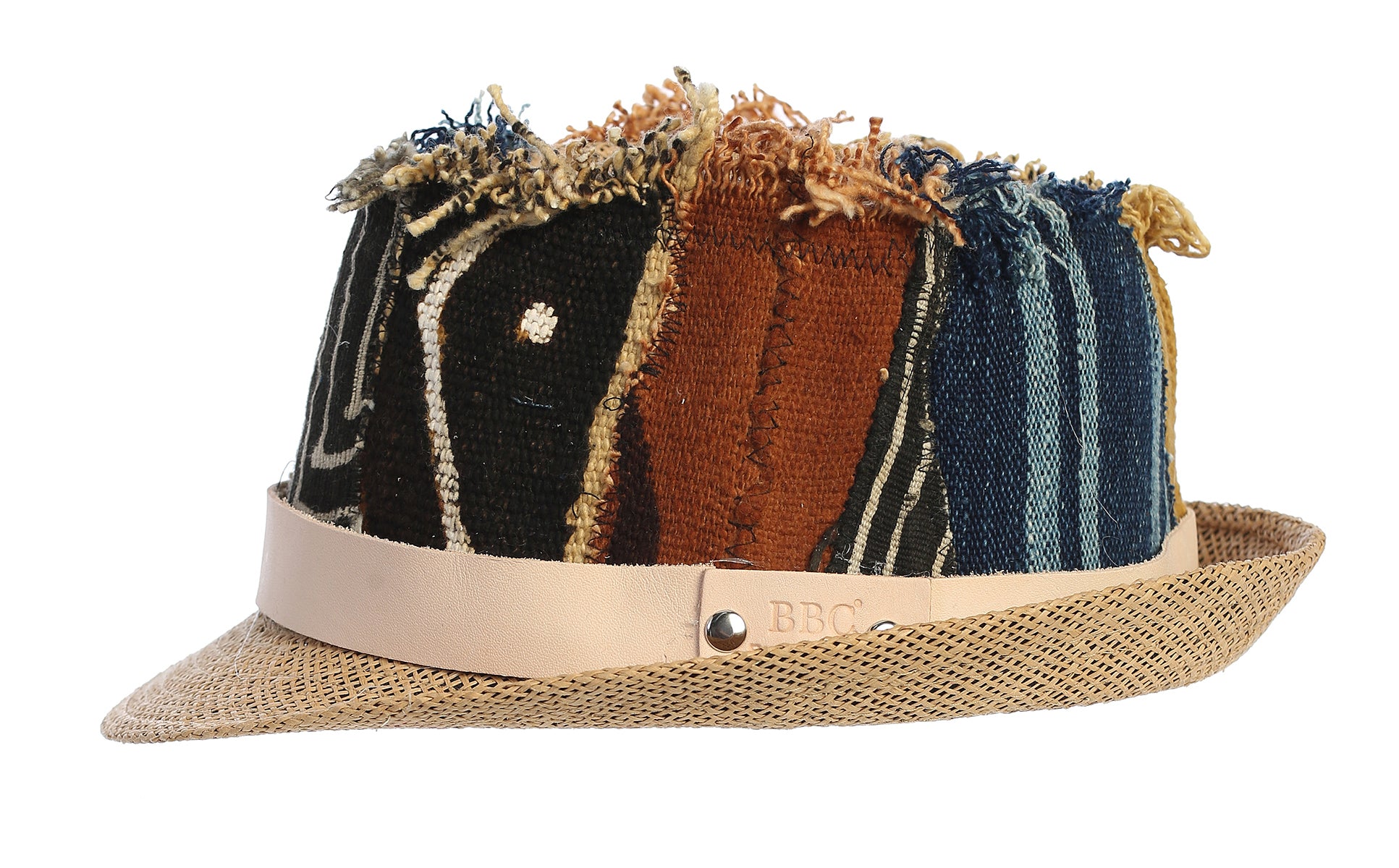 One of a Kind Fedora Mudcloth Patchwork Hat