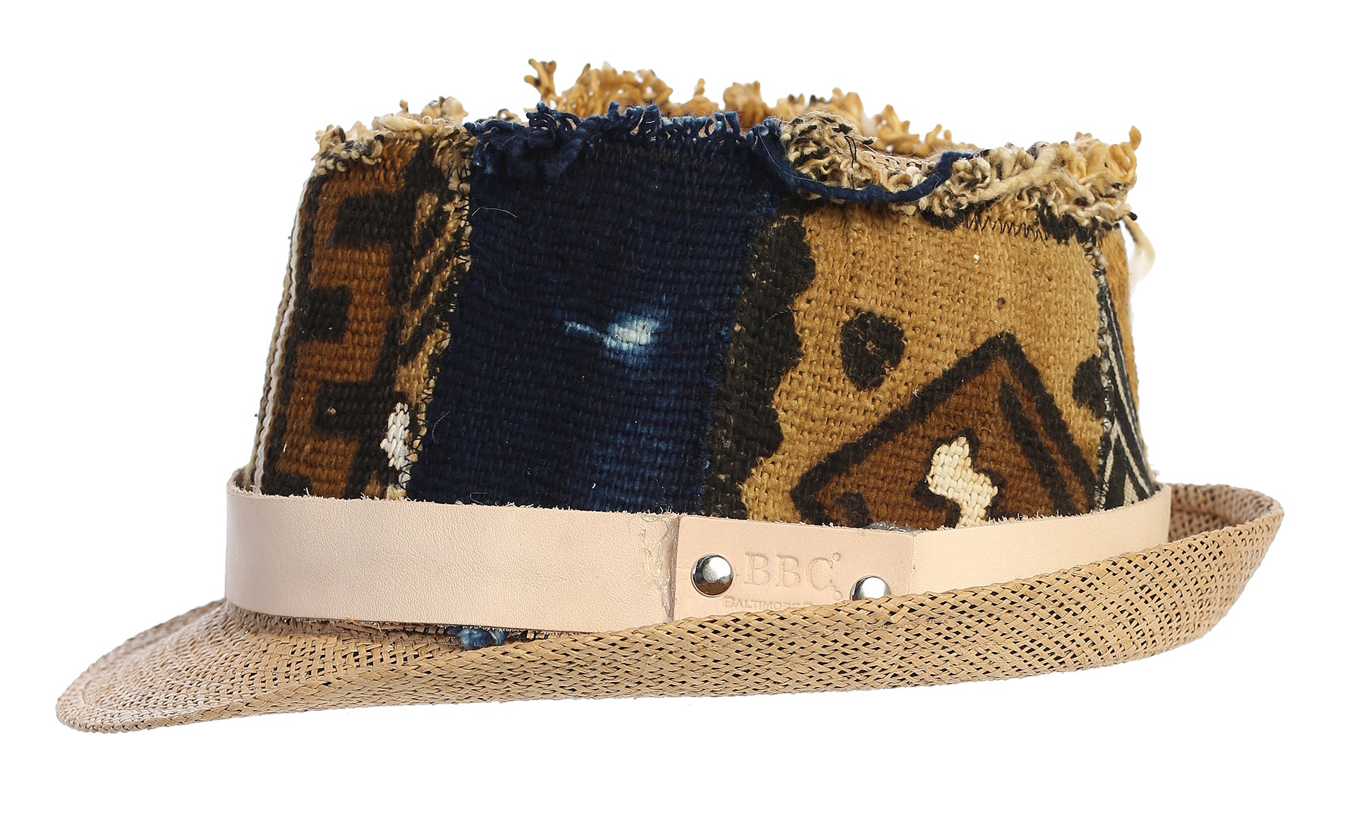 One of a Kind Fedora Mudcloth Patchwork Hat