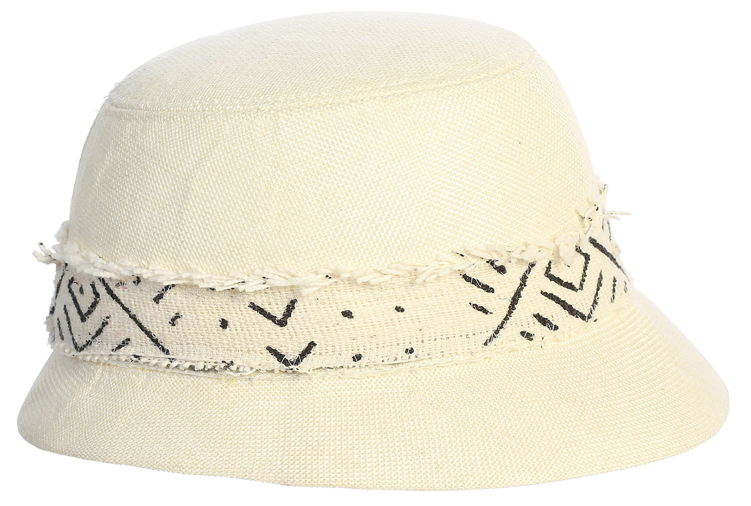 Fedora with Mudcloth Detail, Each One Unique