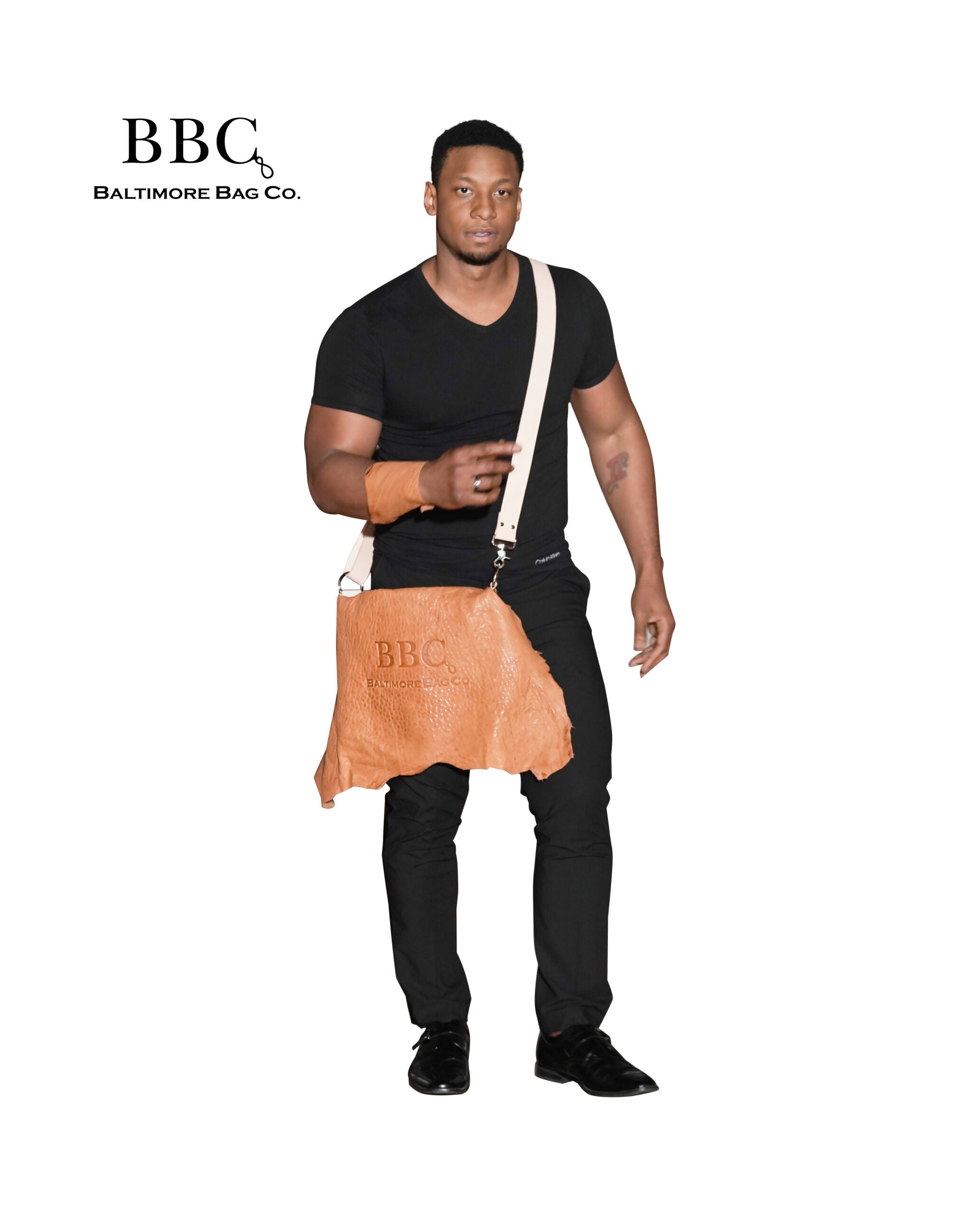 BBC UnCut Washed Lambskin Messenger Bag and Computer Bag