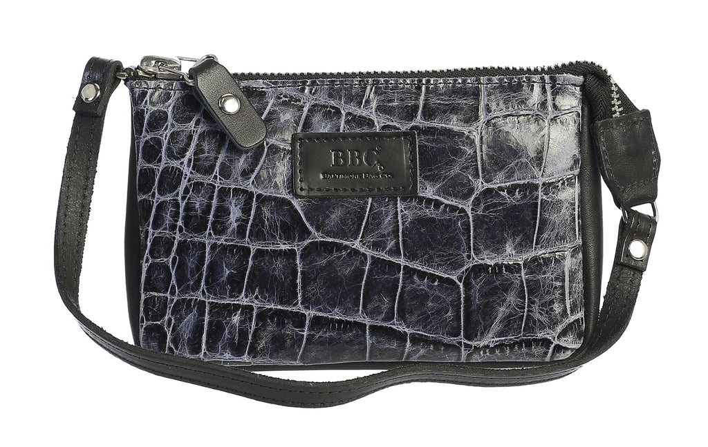 Croc Embossed Mini Shoulder Bag