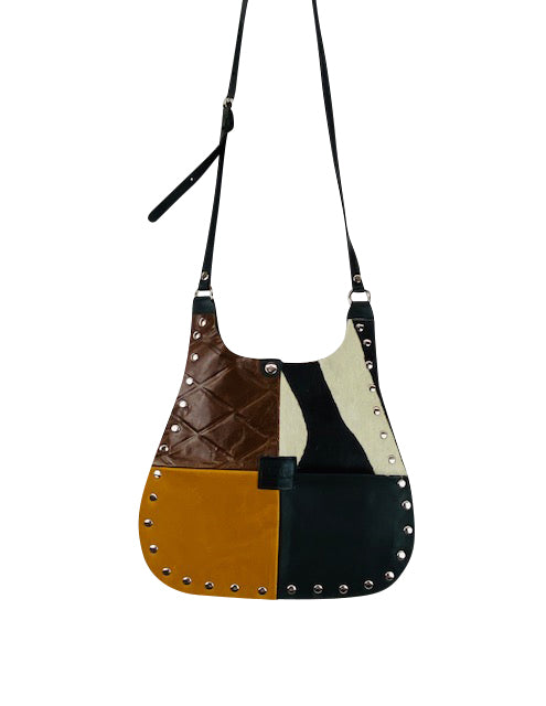 BBC Genuine Leather One of a Kind Patchwork