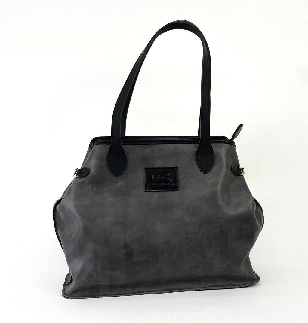 Cosmo Hook Sides Genuine Full Grain Leather Tote Bag
