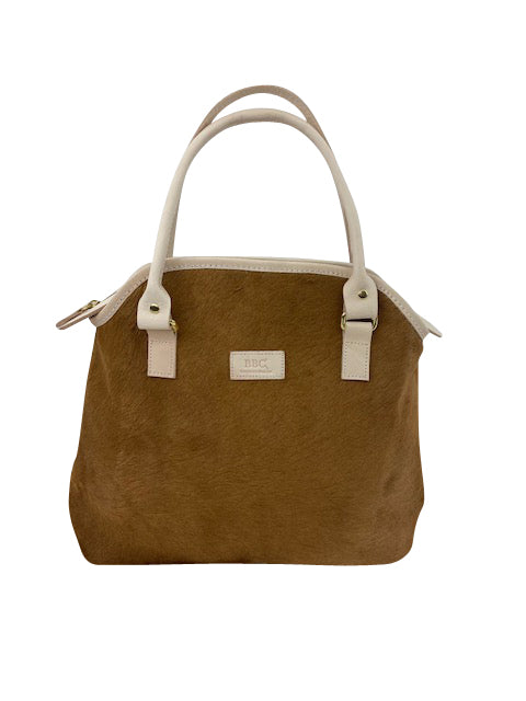 100% Genuine Cowhide Full Grain Leather. Medium Tote Bag.