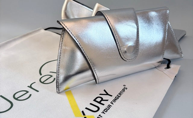 JereyO. Silver Wrap Clutch Bag