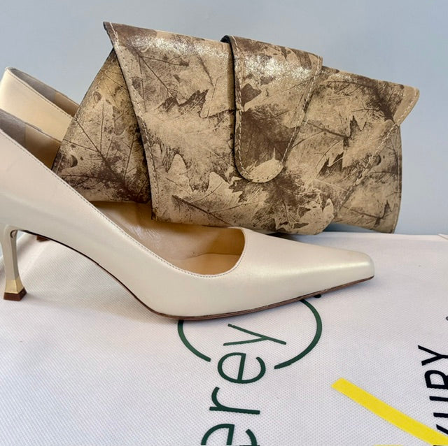 JereyO. Limited Edition Unique Leaf Print Wrap Clutch Bag