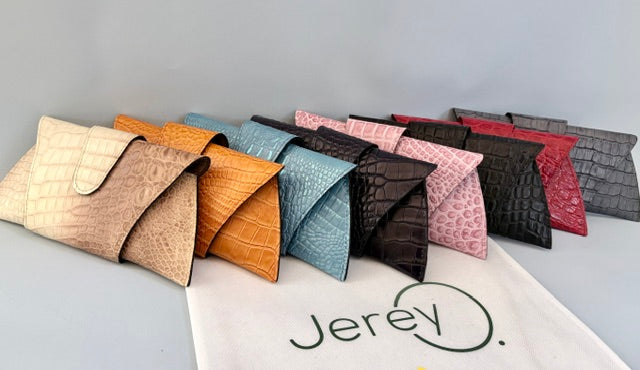 JereyO. Unique Limited Edition Wrap Clutch Bag