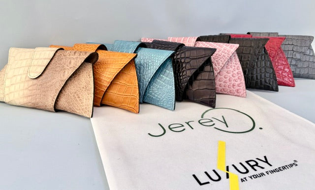 JereyO. Unique Limited Edition Wrap Clutch Bag