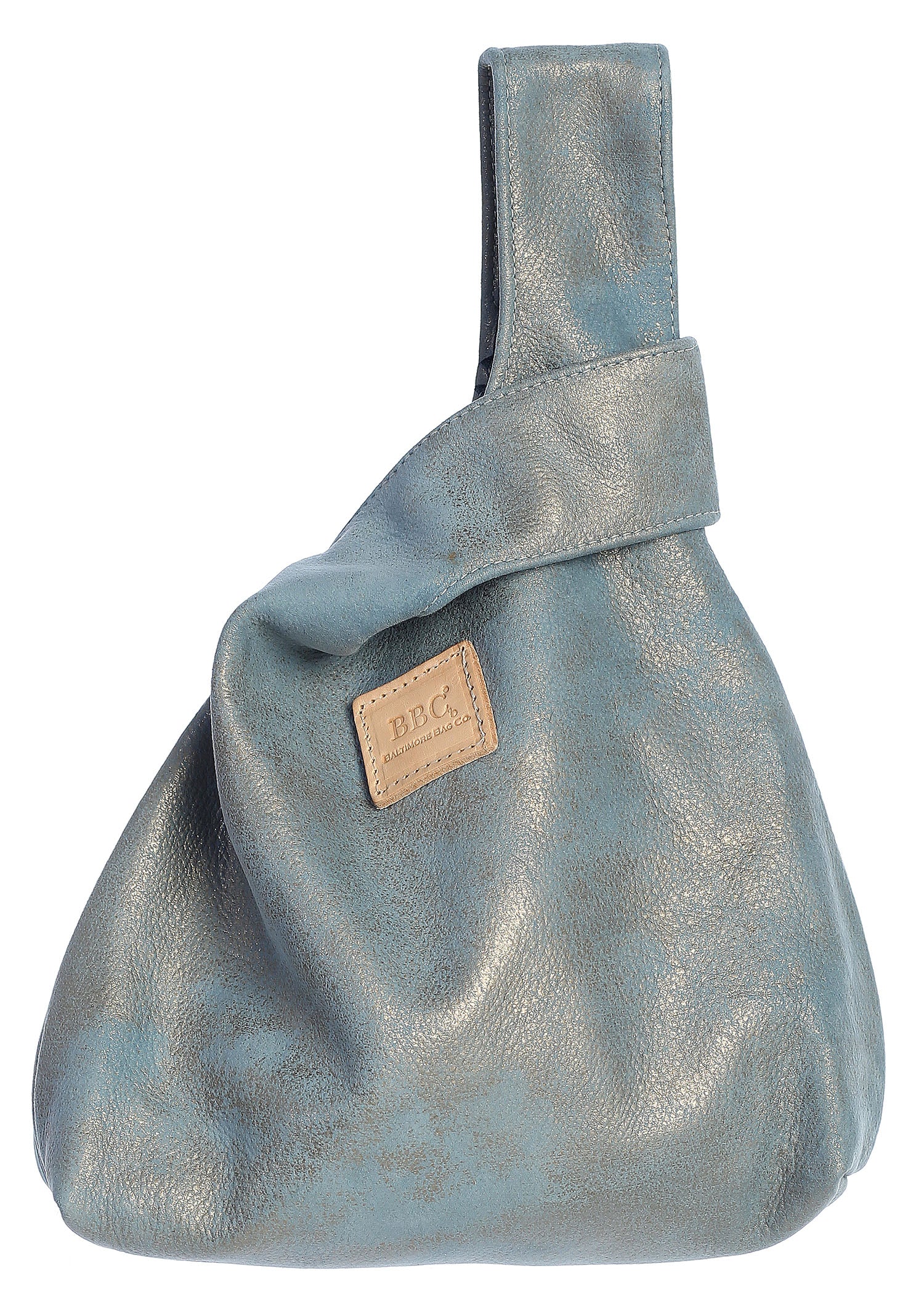 Wrist Bag. Genuine Full Grain Leather Pouch Bag