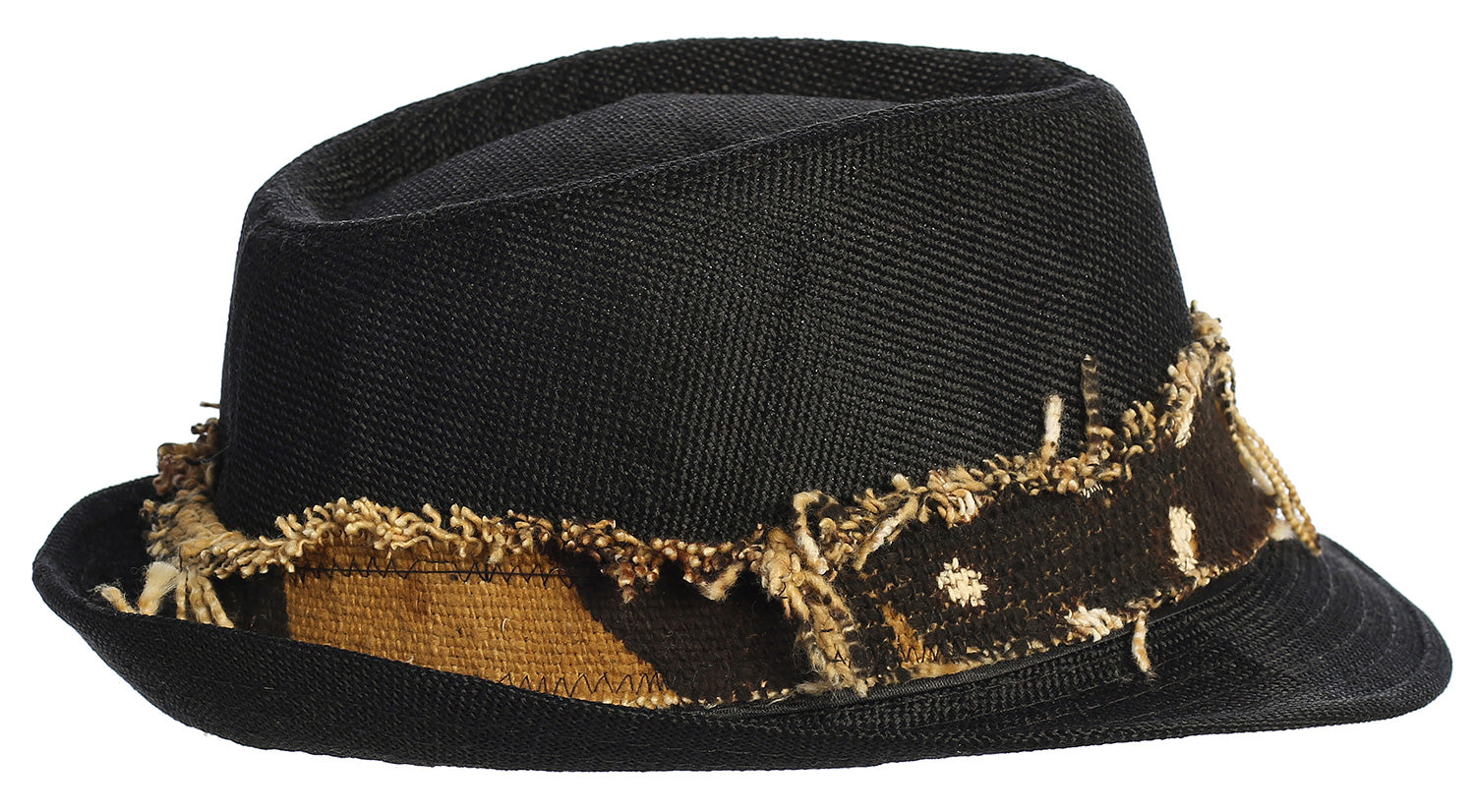 Fedora with Mudcloth Detail, Each One Unique