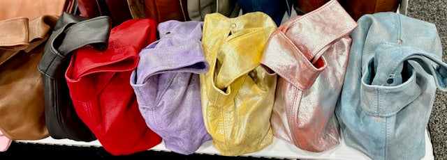 Wrist Bag. Genuine Full Grain Leather Pouch Bag