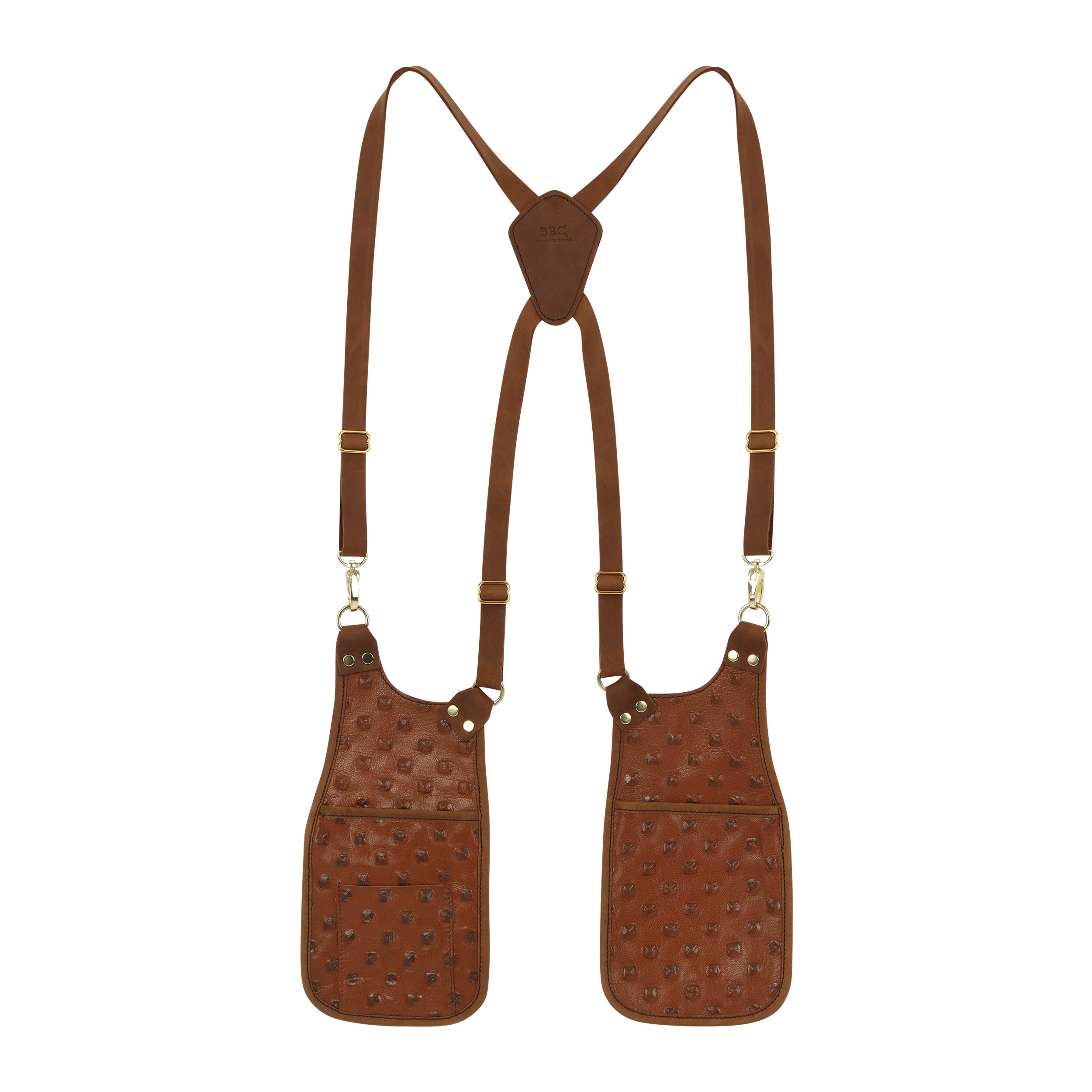 Unisex Full-Grain Leather 5 Pocket Holster Phone Bag