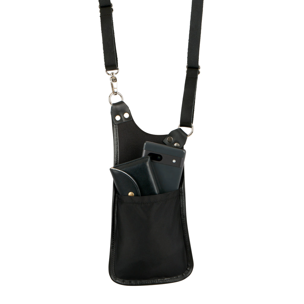 Unisex Full-Grain Leather 5 Pocket Holster Phone Bag