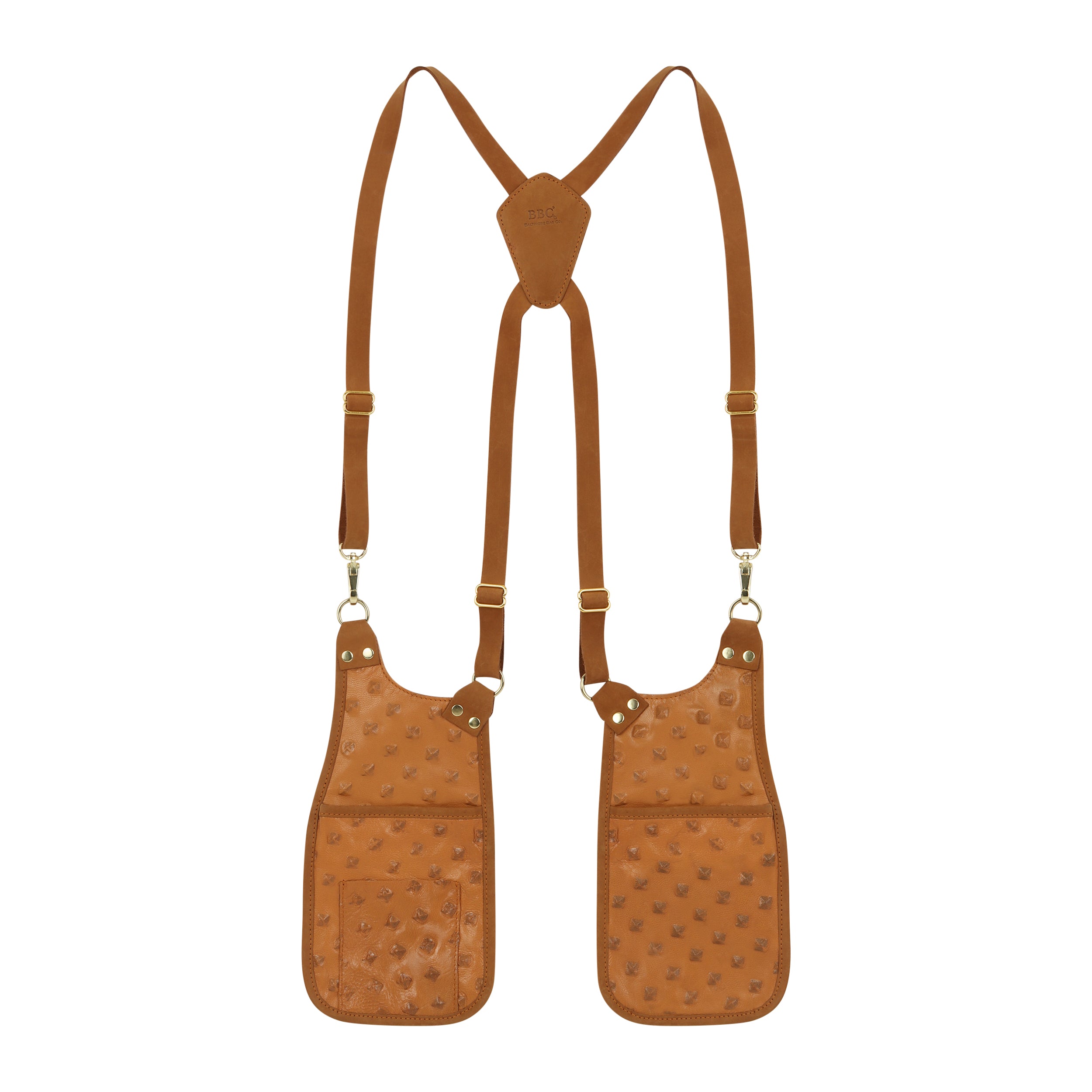 Unisex Full-Grain Leather 5 Pocket Holster Phone Bag