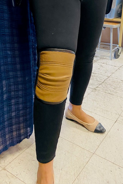 Genuine Leather Knee Support and Brace