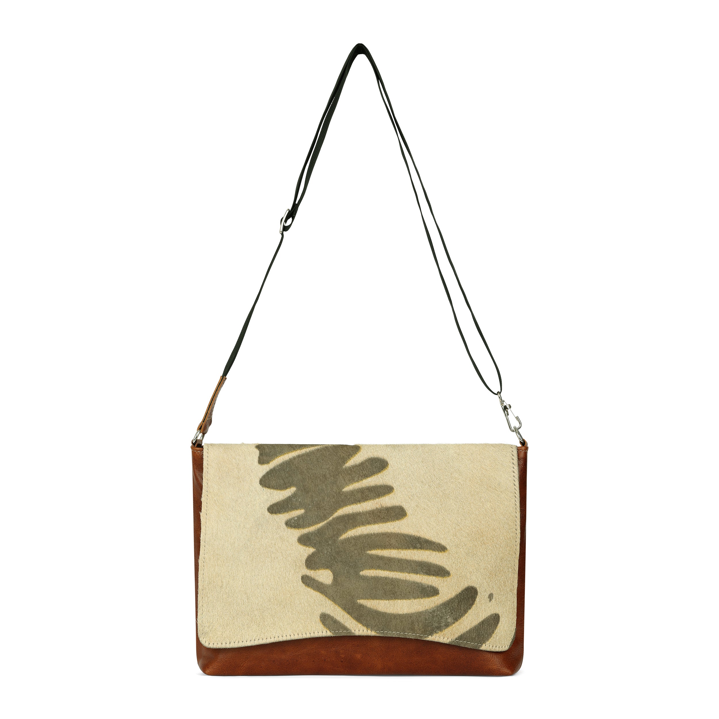 Cowhide Flap Messenger Bag and Computer Bag