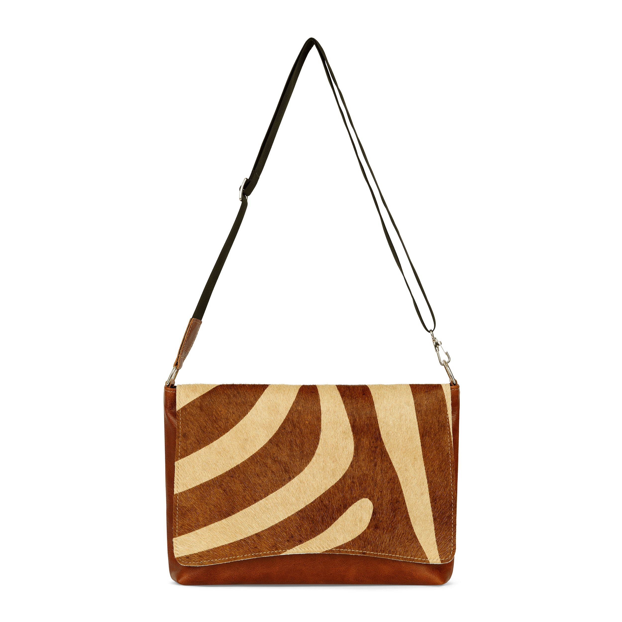 Cowhide flap Messenger Bag and Computer Bag