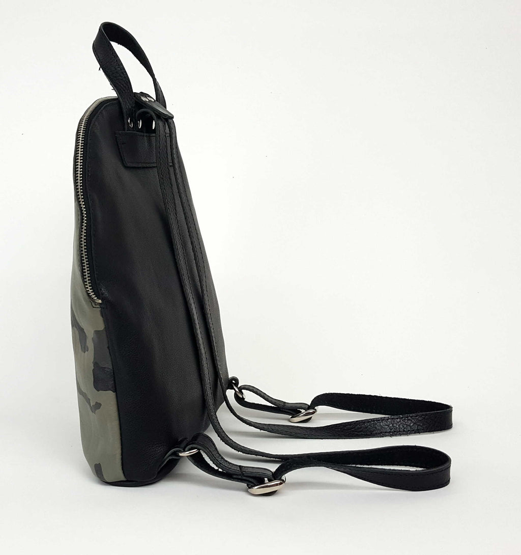 Simply Exotic Genuine Full Grain Croc Leather Backpack