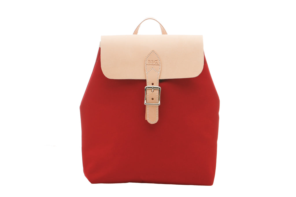 Canvas & Vegetable Full Grain Leather Backpack