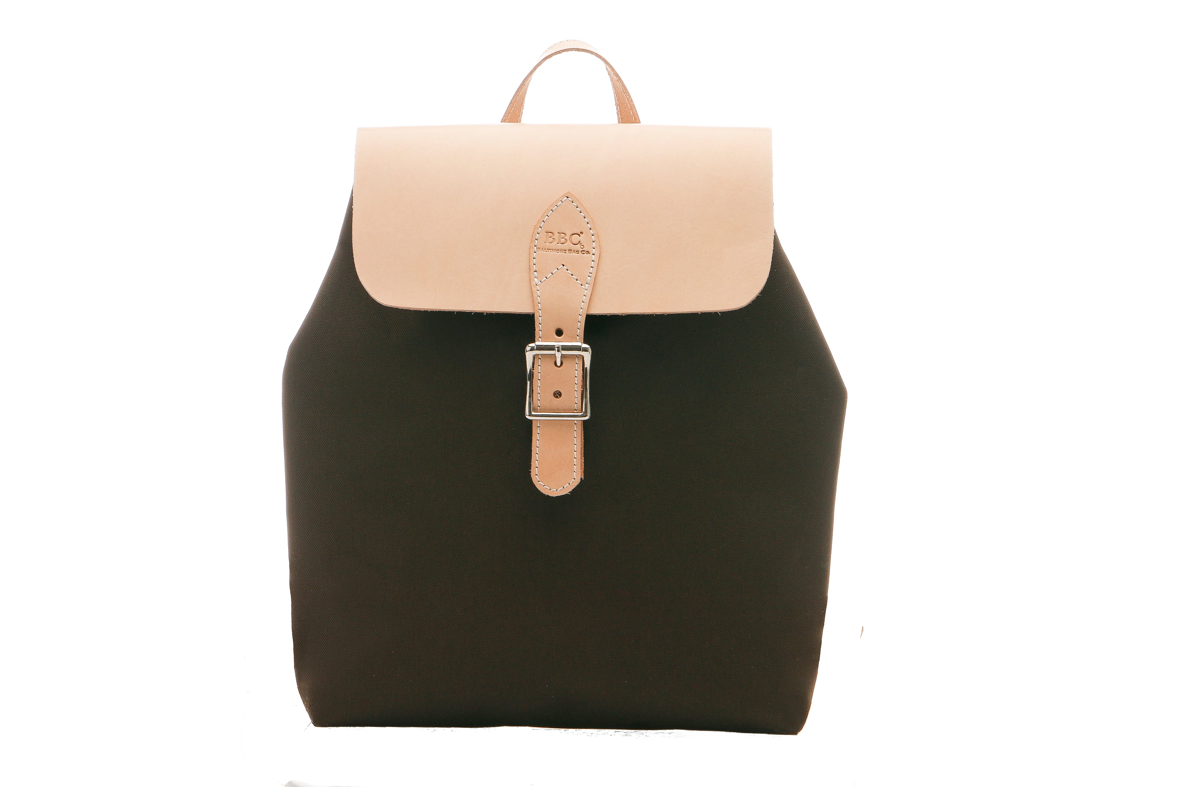 Canvas & Vegetable Full Grain Leather Backpack