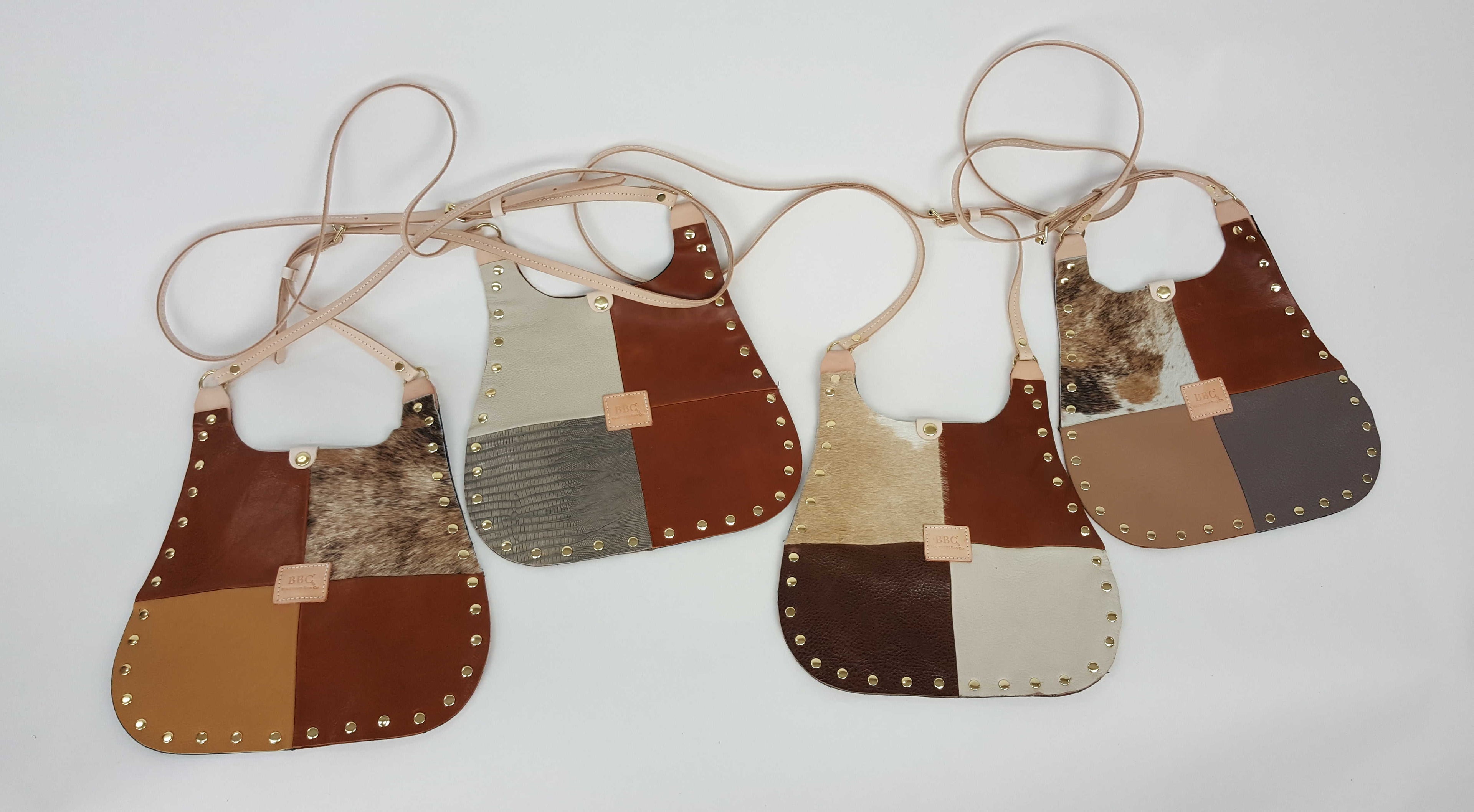 One of a Kind/ Retro Patch Work. Full Grain Leather. First Generation