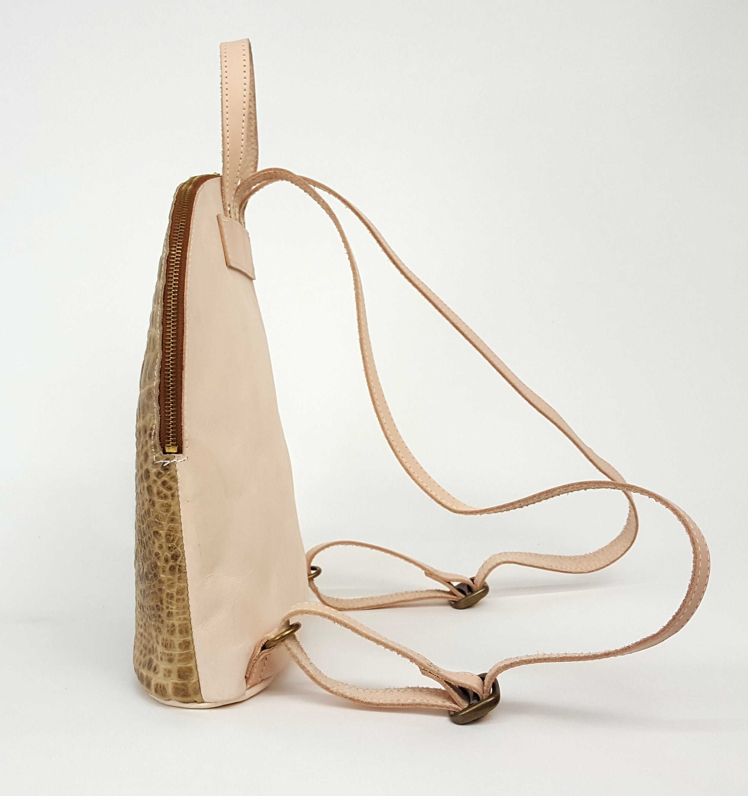Simply Exotic Genuine Full Grain Croc Leather Backpack