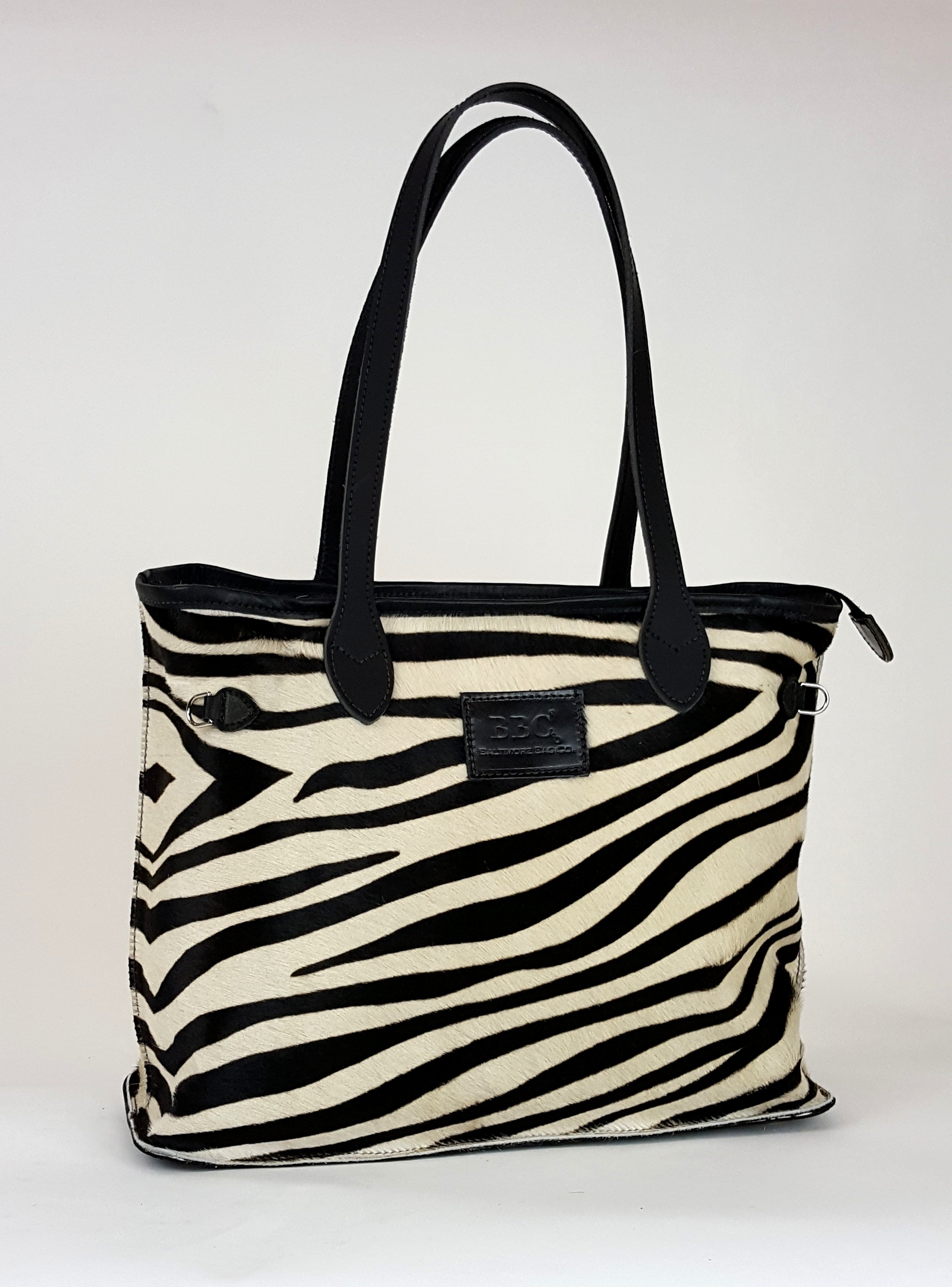 Cosmo Exotic Croc Genuine Full Grain Leather Tote Bag. Hook Sides Tote Bag