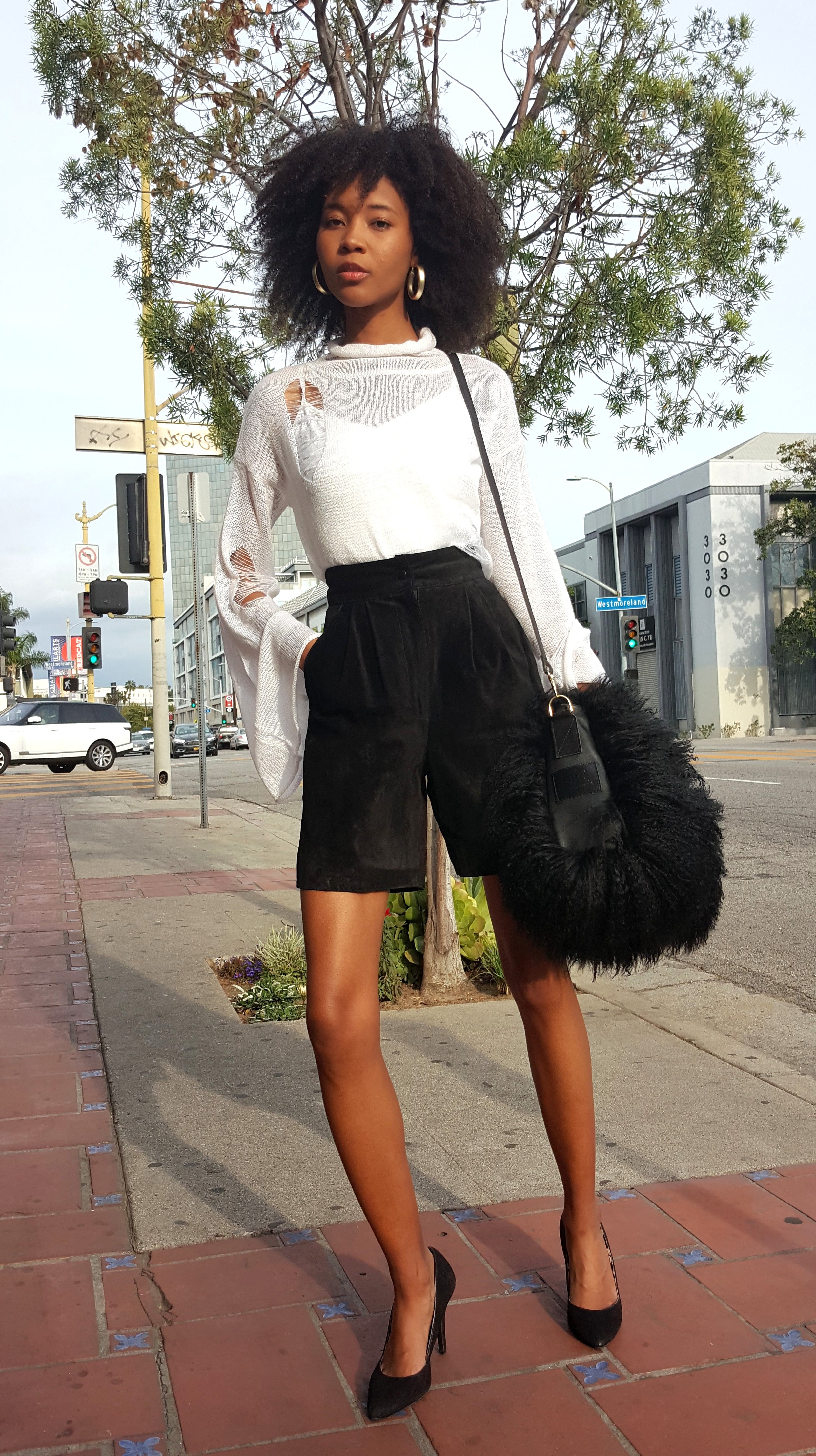 Mongolian Sheepskin bag