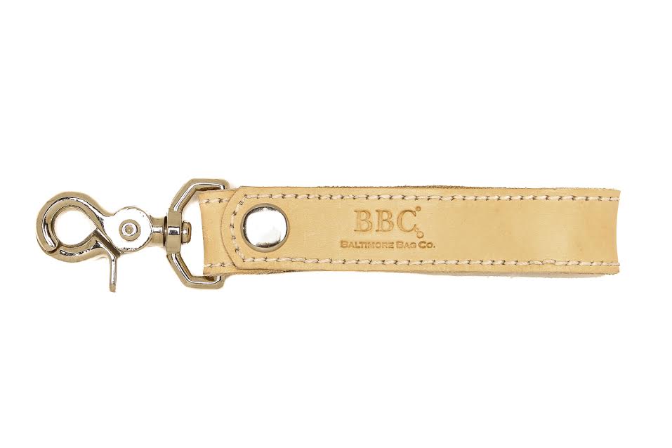 Unisex Leather Strap Key Holder. Full Grain Leather