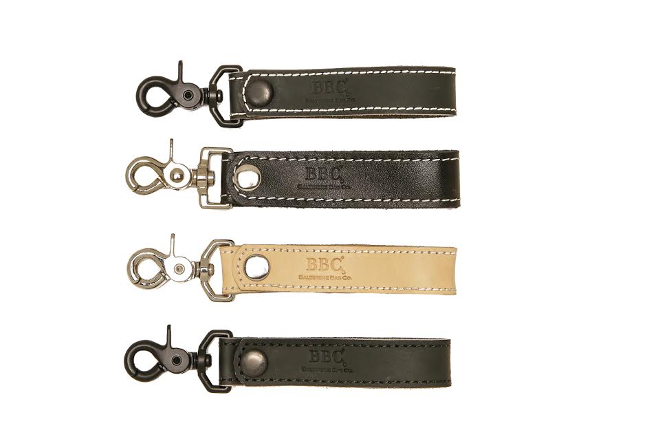 Unisex Leather Strap Key Holder. Full Grain Leather