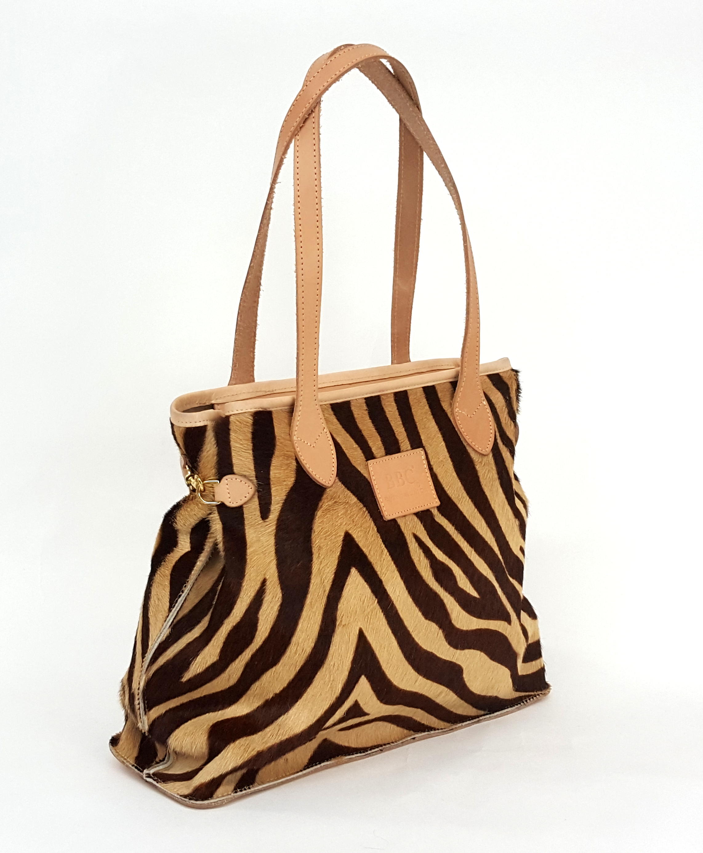 Cosmo Exotic Croc Genuine Full Grain Leather Tote Bag. Hook Sides Tote Bag