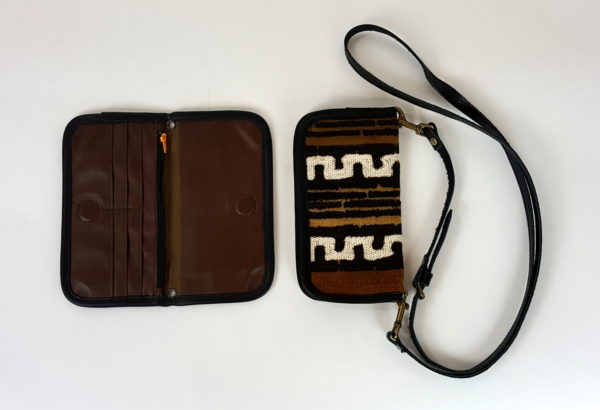 Ziz zag Mud Cloth wallet