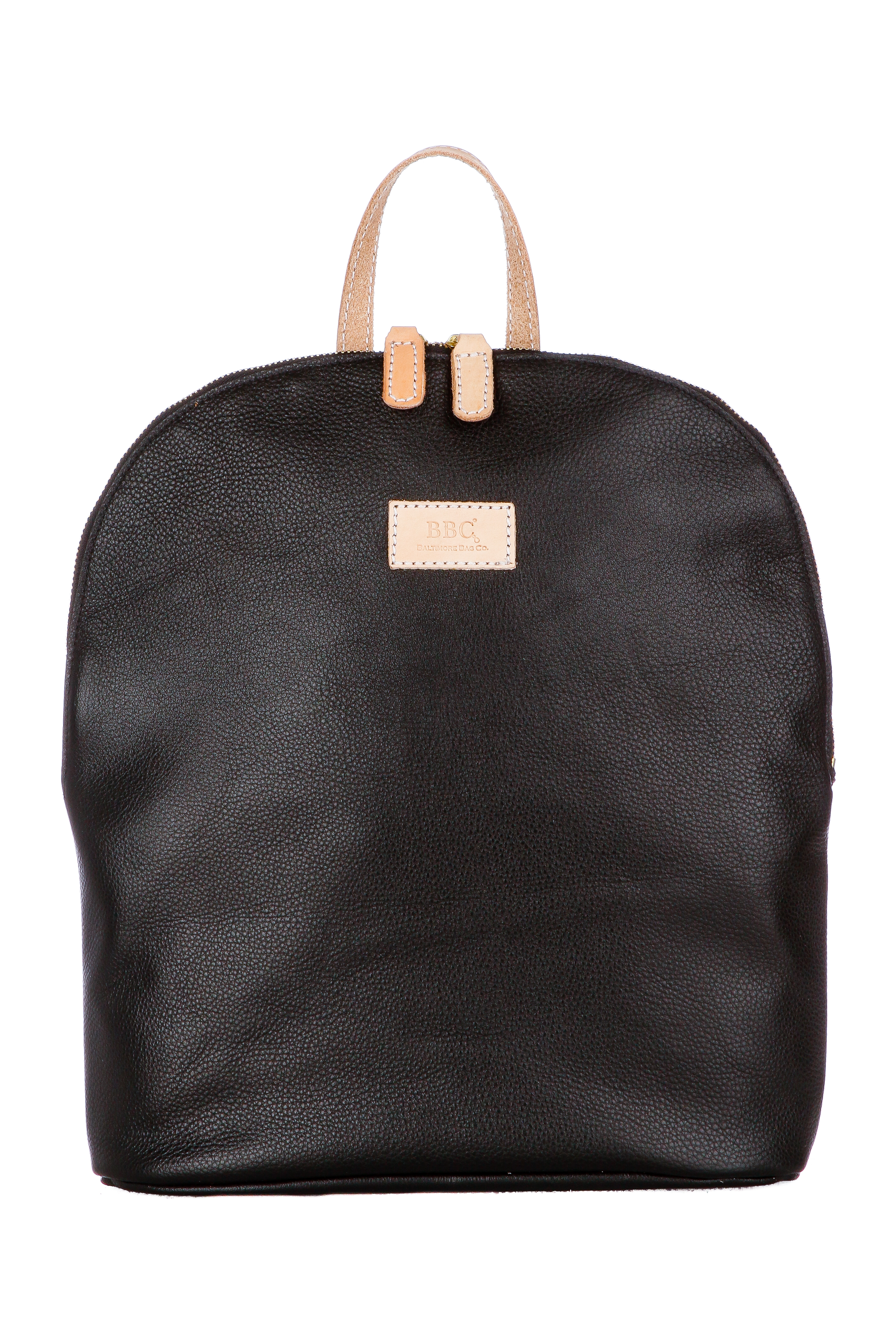 Sleek Genuine Full Grain Vegetable Leather Backpack