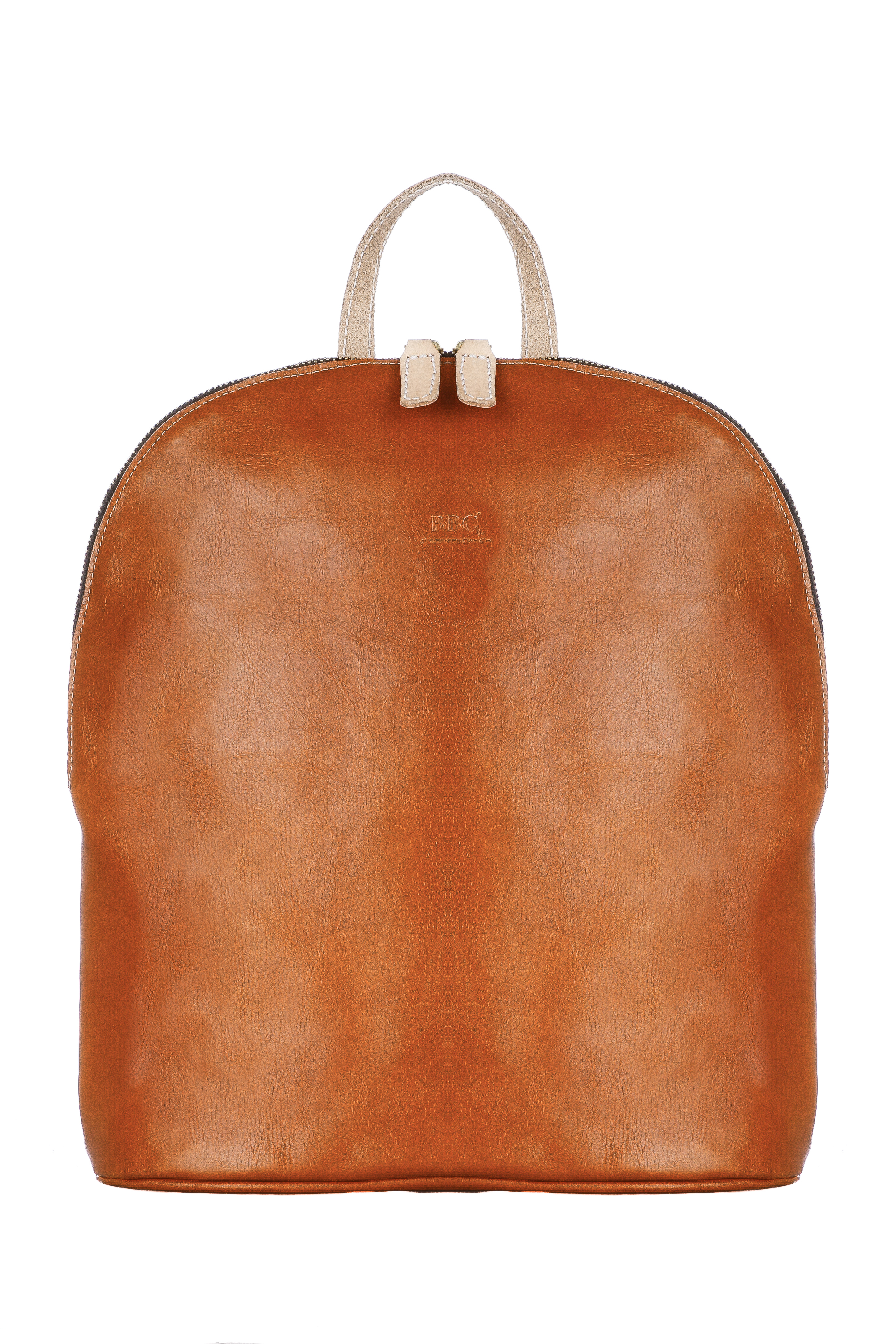 Sleek Genuine Full Grain Vegetable Leather Backpack