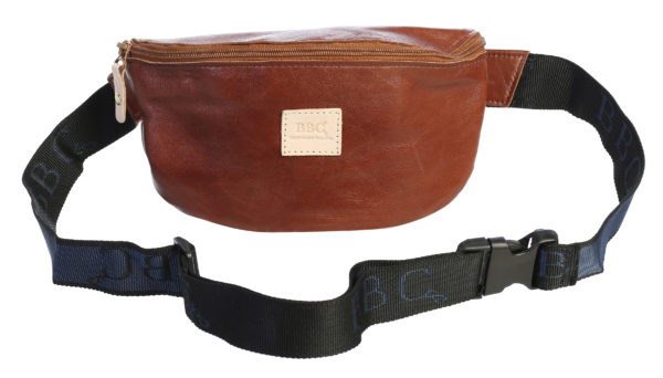 Tan Leather Fanny Pack & Crossbody Bag