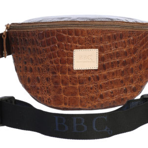 Crocodile Print Unisex Genuine Leather Fanny Pack, Crossbody Bag, & Belt Bag