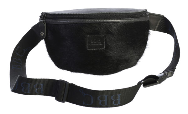 Exotic Cowhide Leather Fanny Pack and Crossbody Bag