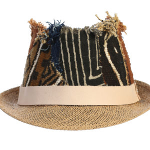 One of a Kind Fedora Mudcloth Patchwork Hat