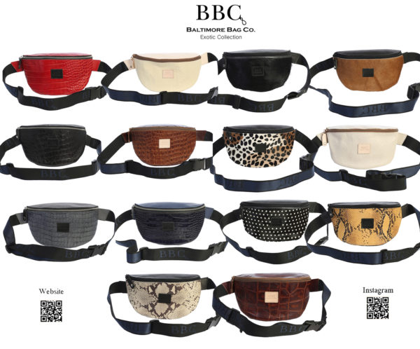 Exotic Leather Crossbody Bag and Fanny Pack Collection