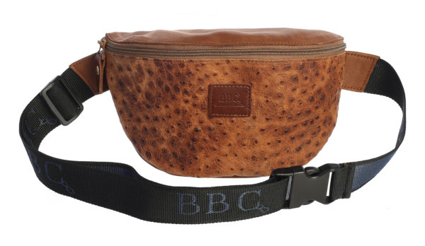 BBC Exotic Ostrich Print Fanny Pack